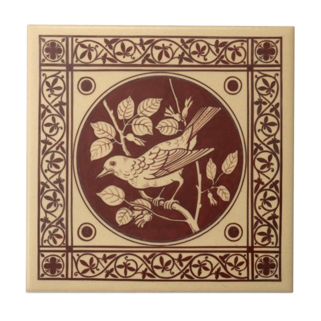 VT0006 Reproduction Antique Transferware Tile (Front)