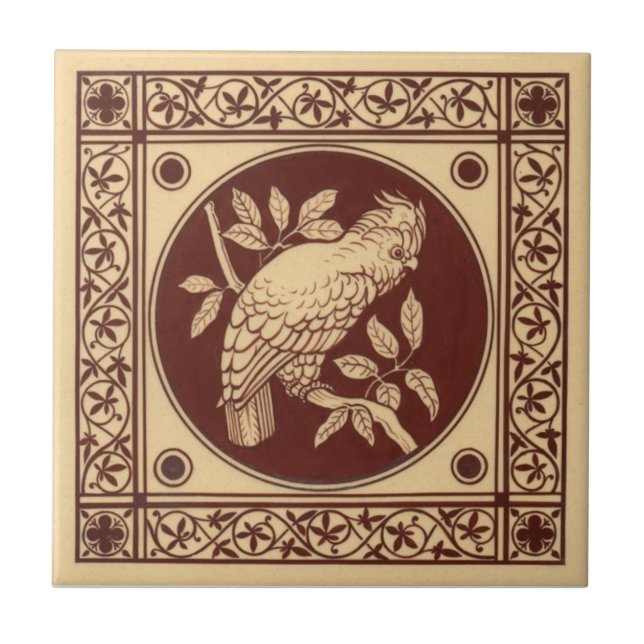 VT0009 Reproduction Antique Transferware Tile (Front)