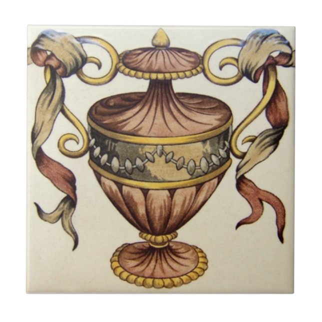 VT0015 Reproduction Antique Transferware Tile (Front)