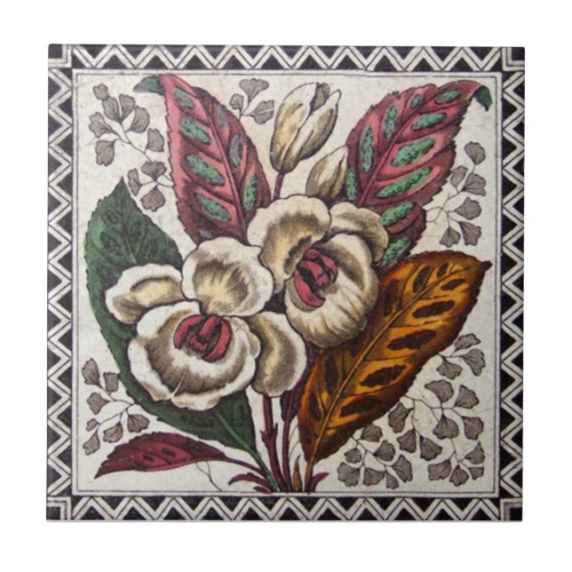 VT0034 Reproduction Antique Transferware Tile (Front)