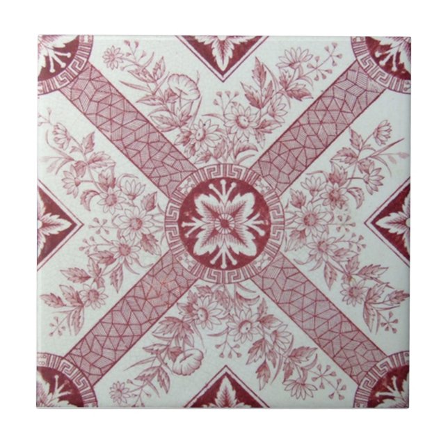 VT0040 Reproduction Antique Transferware Tile (Front)