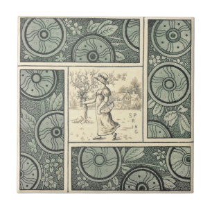 VT0049 Reproduction Antique Transferware Tile