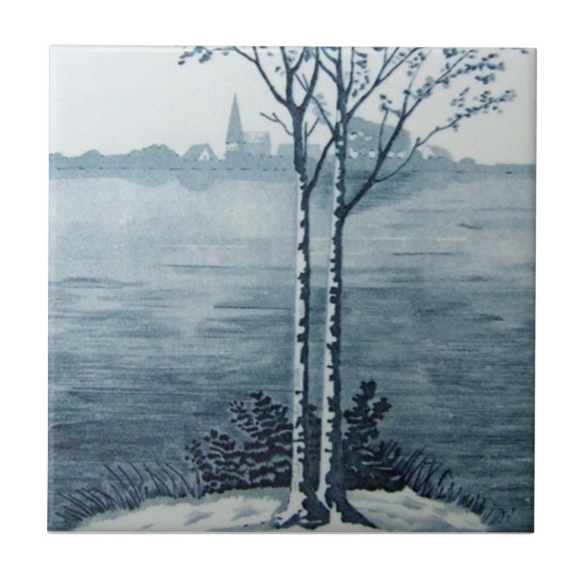 VT0066 Reproduction Antique Transferware Tile (Front)