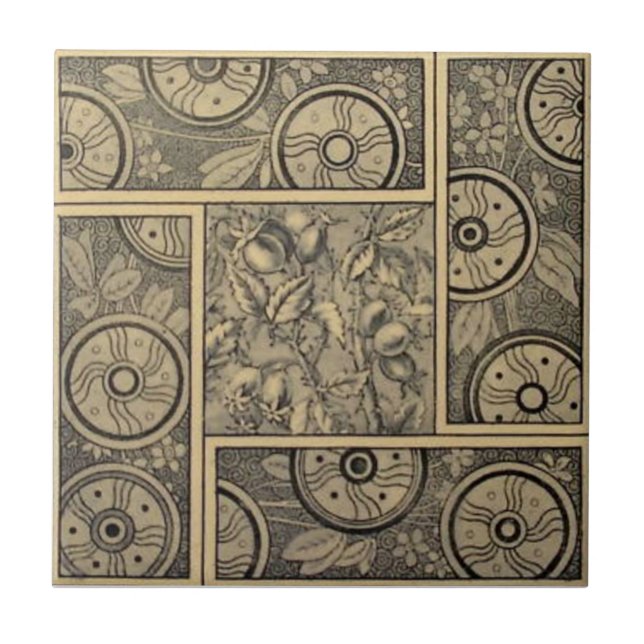 VT0083 Reproduction Antique Transferware Tile (Front)