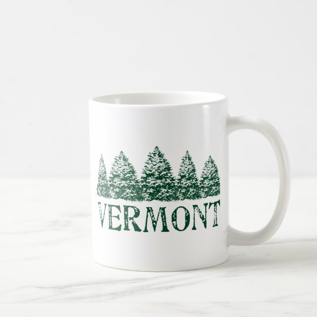 VT Winter Evergreens Coffee Mug (Right)