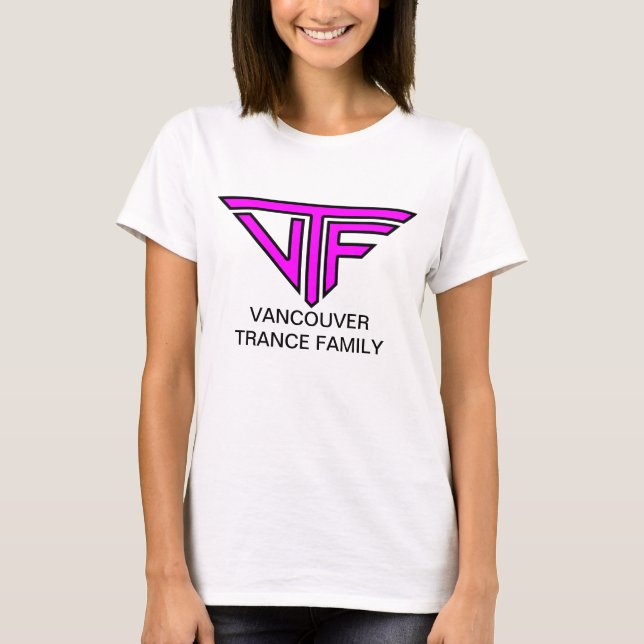 VTF Women's (Pink Border Logo With Text) T-Shirt (Front)