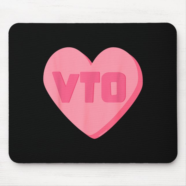 Vto Heart Valentines Day Candy Swagazon Ociate Cow Mouse Mat (Front)