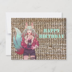 VTuber Anime girl Postcard