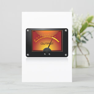 VU Metre Output Gauge Audio Level Metre Invitation