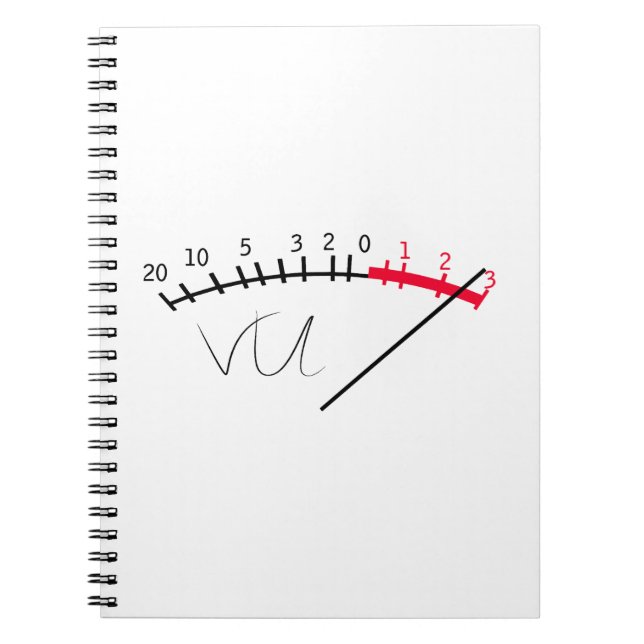 VU Metre Sound Level Studio  Notebook (Front)