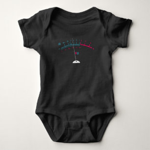 VU Metre Techno db Bass Music DJ edm Party Baby Bodysuit