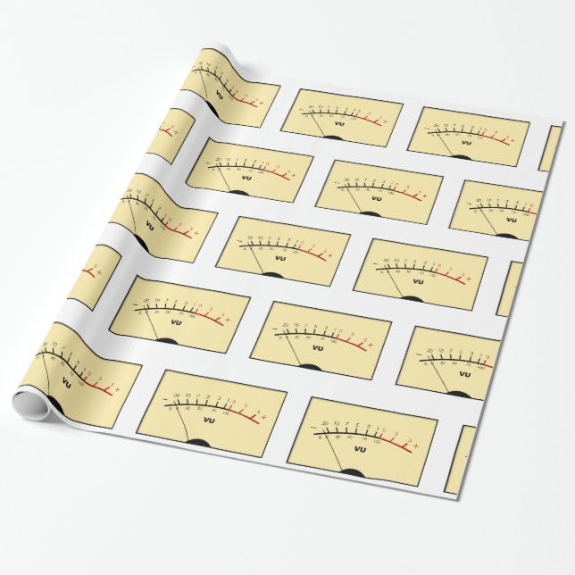 VU metre Wrapping Paper (Unrolled)
