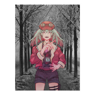 Vuber, anime Forrest, forest Poster