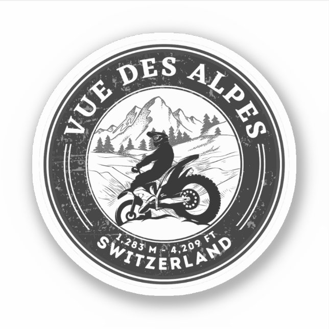 Vue des Alpes swiss–alps motorcycle tour (Front)