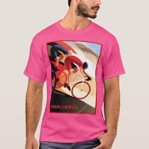Vuelta A Espana Abstract Bicycle Racing Print Act T-Shirt