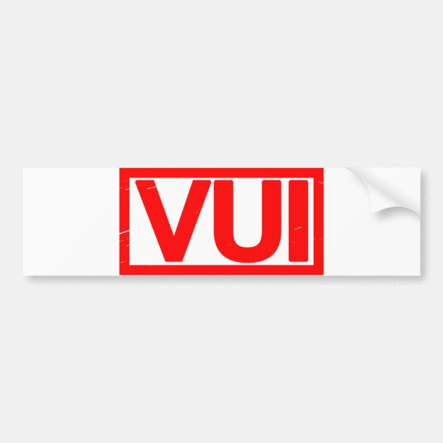 Vui Stamp Bumper Sticker (Front)