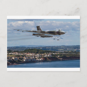 Vulcan Bomber at Dawlish Postcard