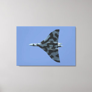 Vulcan bomber in flight canvas print