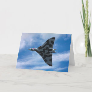 Vulcan bomber in flight card