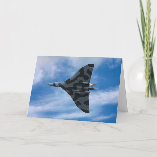 Vulcan bomber in flight card (Front)