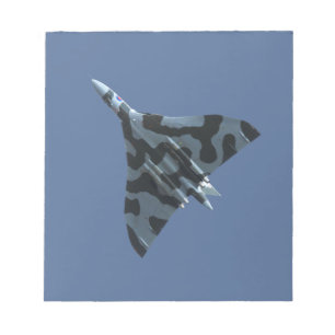 Vulcan bomber in flight notepad