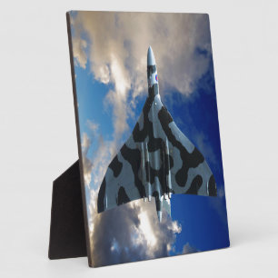 Vulcan bomber in flight plaque
