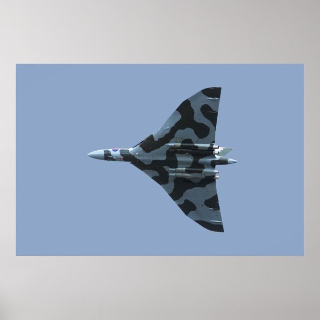 Vulcan bomber in flight poster (Front)