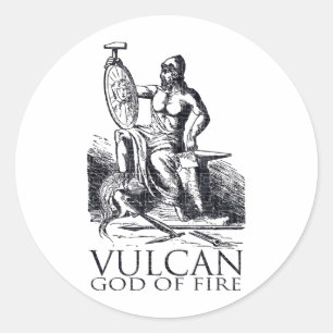 Vulcan Classic Round Sticker