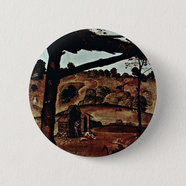 Vulcan (Hephaestus) And Aeolus Detail By Piero 6 Cm Round Badge (Front)