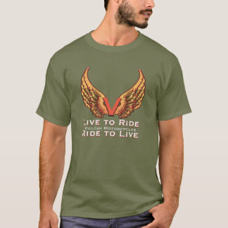 Vulcan motorcycle - Live to Ride  Ride to Live T-Shirt