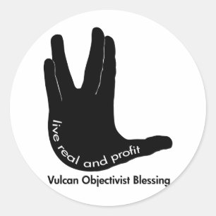 Vulcan Objectivist Stickers