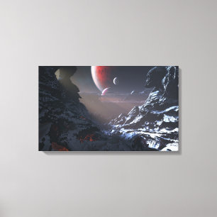 Vulcan (Snow) (Triptych) Canvas Print