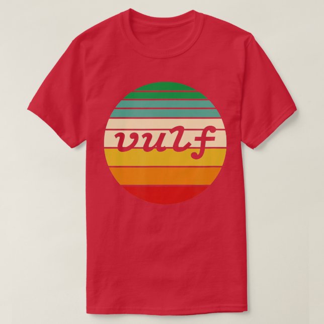 Vulf Retro Sunset Vulfpeck Design  T-Shirt (Design Front)