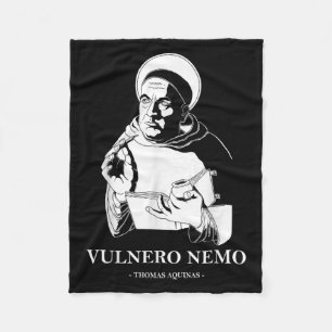 Vulnero Nemo Catholic Saint Thomas Aquinas Quote Fleece Blanket