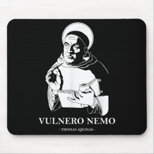 Vulnero Nemo Catholic Saint Thomas Aquinas Quote  Mouse Mat