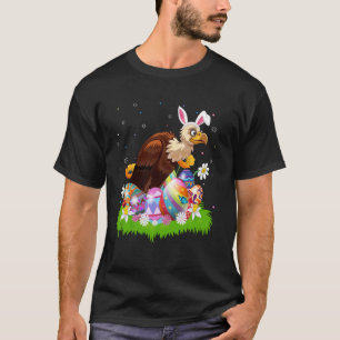 Vulture Bird Easter Egg Hunt Bunny Ear Easter Sund T-Shirt