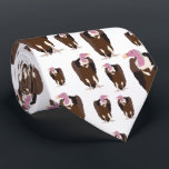 Vulture Birds Pattern Tie<br><div class="desc">A brown and pink vulture birds pattern. A perfect design for anyone who loves vultures,  bird illustrations and animal patterns. Perfect gift for kids and adults. Ideal present for a birthday,  Christmas or any other special occasion.</div>