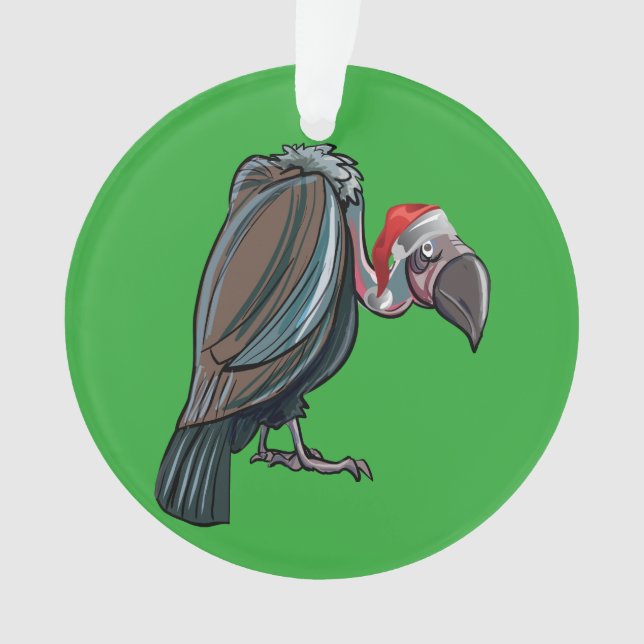 Vulture Christmas Ornament (Front)