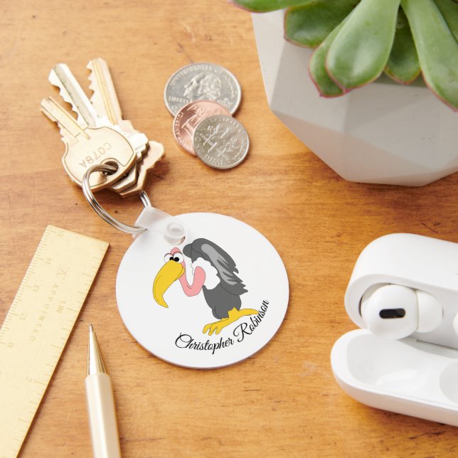 Vulture Design Key Ring (Desk)