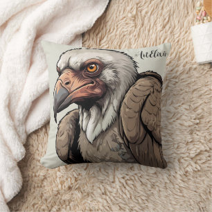 Vulture Drawing Print Cushion