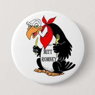 Vulture Mitt Romney Button