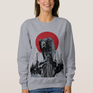 Vulture on Vintage Car with Red Sun Sweatshirt