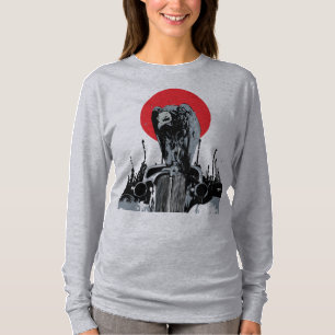 Vulture on Vintage Car with Red Sun T-Shirt