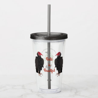 Vulture Recyclable Water Cup & Straw