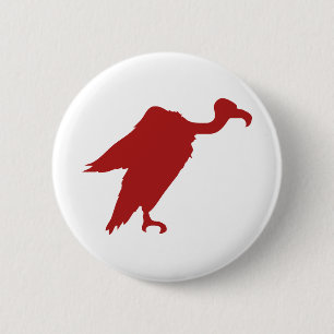 Vulture Silhouette 6 Cm Round Badge