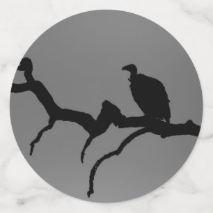Vulture Silhouette Confetti