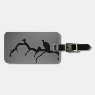 Vulture Silhouette Luggage Tag