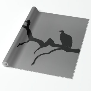 Vulture Silhouette Wrapping Paper