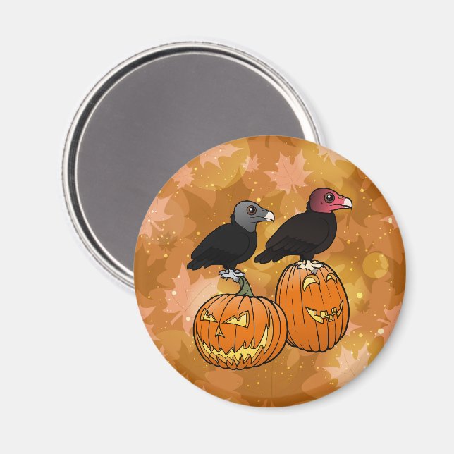Vultures Celebrate Halloween! Magnet (Front/Back)