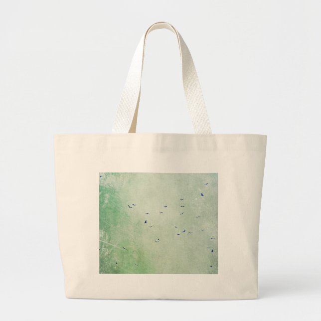 vultures grunge large tote bag (Front)